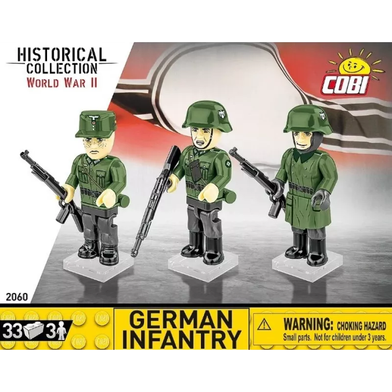 Bloques de construcción Infantería alemana – set de 3 figuras
