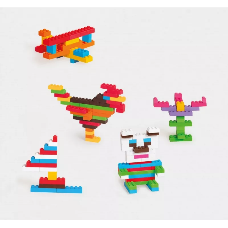 Set de construcción Marioinex Blocks Classic 210 piezas, bloques encajables compatibles, colores surtidos