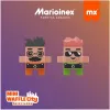 Marioinex Mini Waffle City camión de la basura, bloques de construcción, 148 piezas (903131)