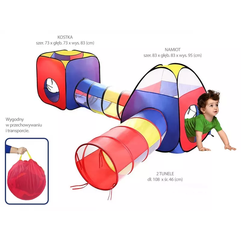 Tienda de campaña infantil Madej 004178, casita de tela, 4 piezas