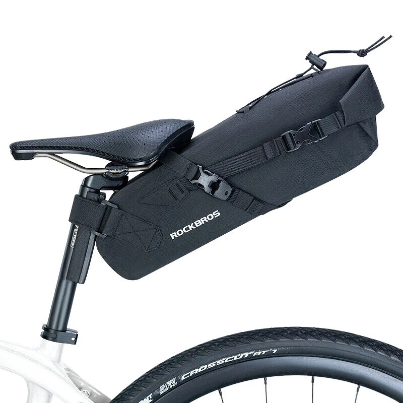 Bolsa de sillín para bicicleta Rockbros 30130061001 3 L negra impermeable