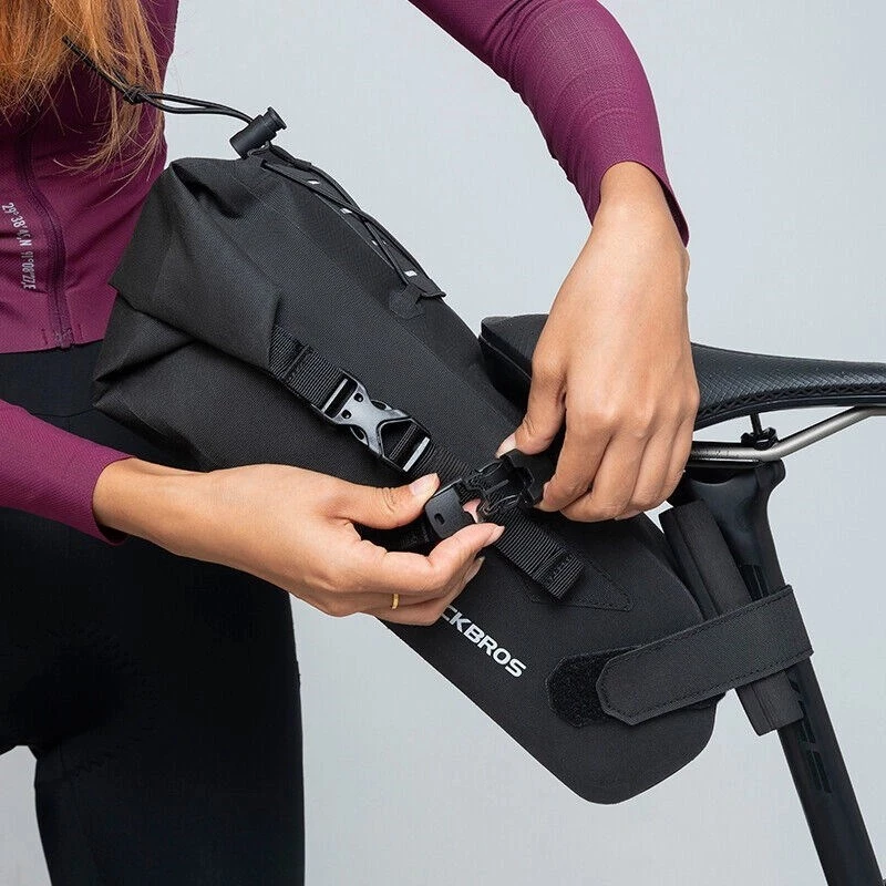 Bolsa de sillín para bicicleta Rockbros 30130061001 3 L negra impermeable