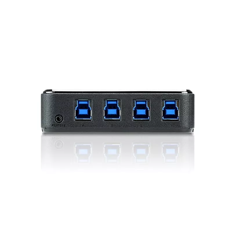 Conmutador de uso compartido de periféricos ATEN US434 4x4 USB 3.2 Gen1
