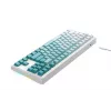 Teclado gaming Havit KB901L blanco y verde USB con cable RGB LED