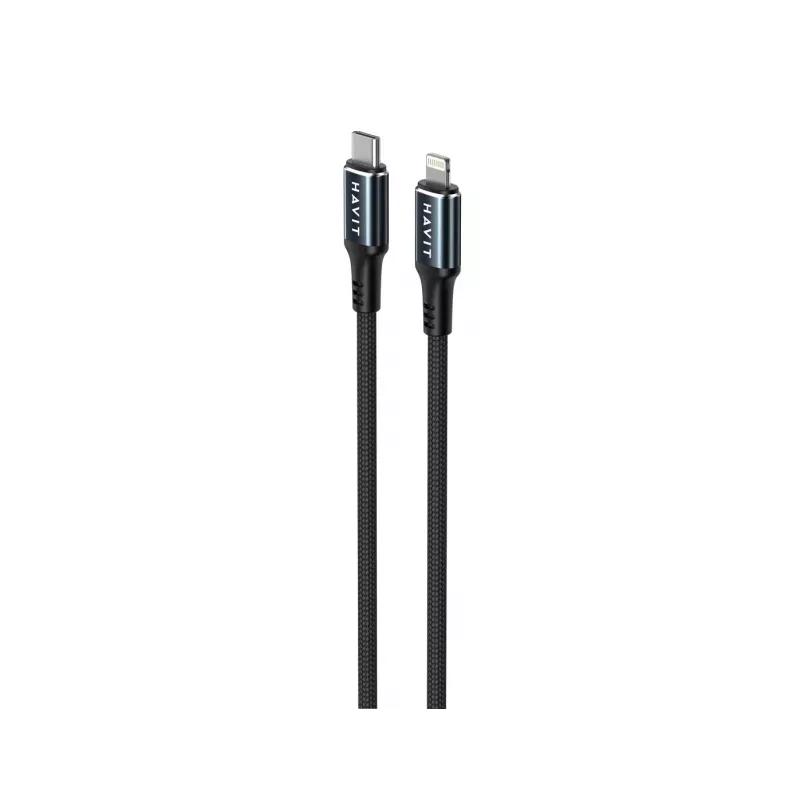 Cable Havit CB6311 USB Type-C a Lightning 1 m negro 30 W