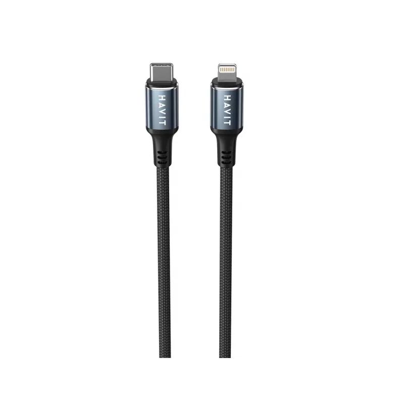 Cable Havit CB6311 USB Type-C a Lightning 1 m negro 30 W