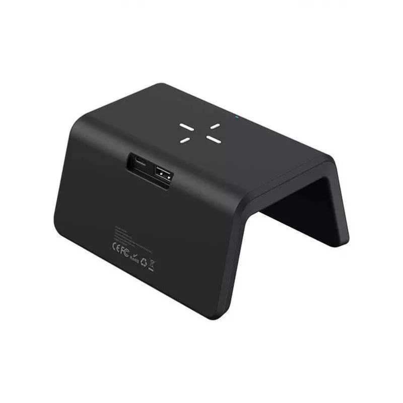 Cargador inalámbrico Havit W320 negro carga rápida compatible con USB