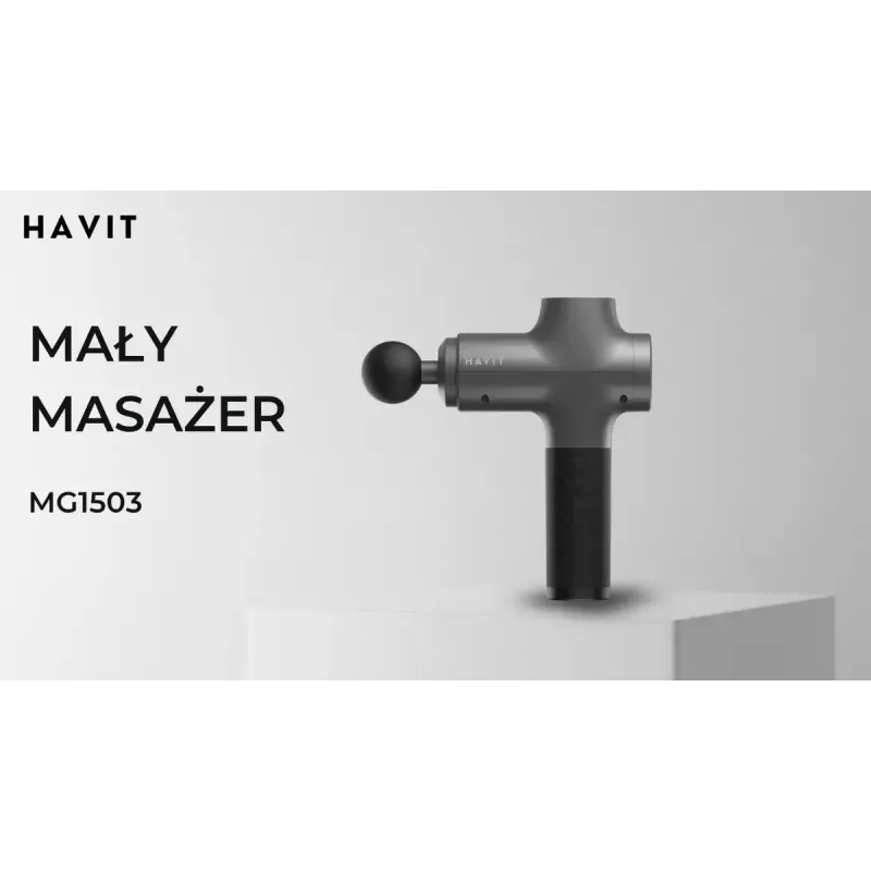 Masajeador de mano con forma de pistola Havit MG1503 con masaje por percusión y vibración