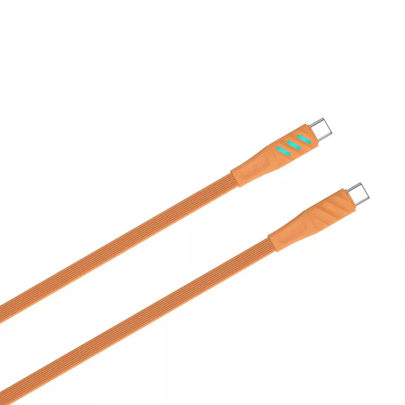 Cable de carga Havit CB6254 USB Type-C a USB Type-C 1 m naranja