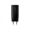 Cargador de viaje Havit UC20 GaN de tres puertos 65 W negro
