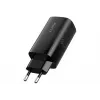 Cargador de viaje Havit UC20 GaN de tres puertos 65 W negro