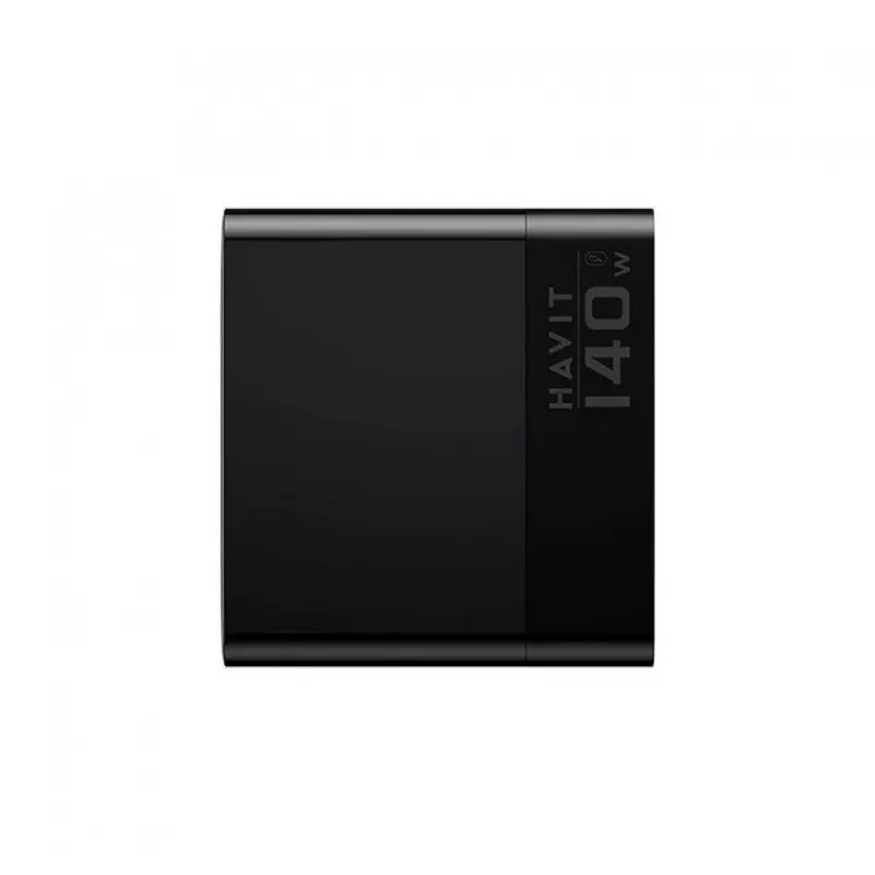 HAVIT Cargador de viaje UCLE004 EU 140W cinco puertos GaN negro