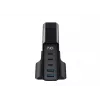 HAVIT Cargador de viaje UCLE004 EU 140W cinco puertos GaN negro