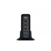 HAVIT Cargador de viaje UCLE004 EU 140W cinco puertos GaN negro