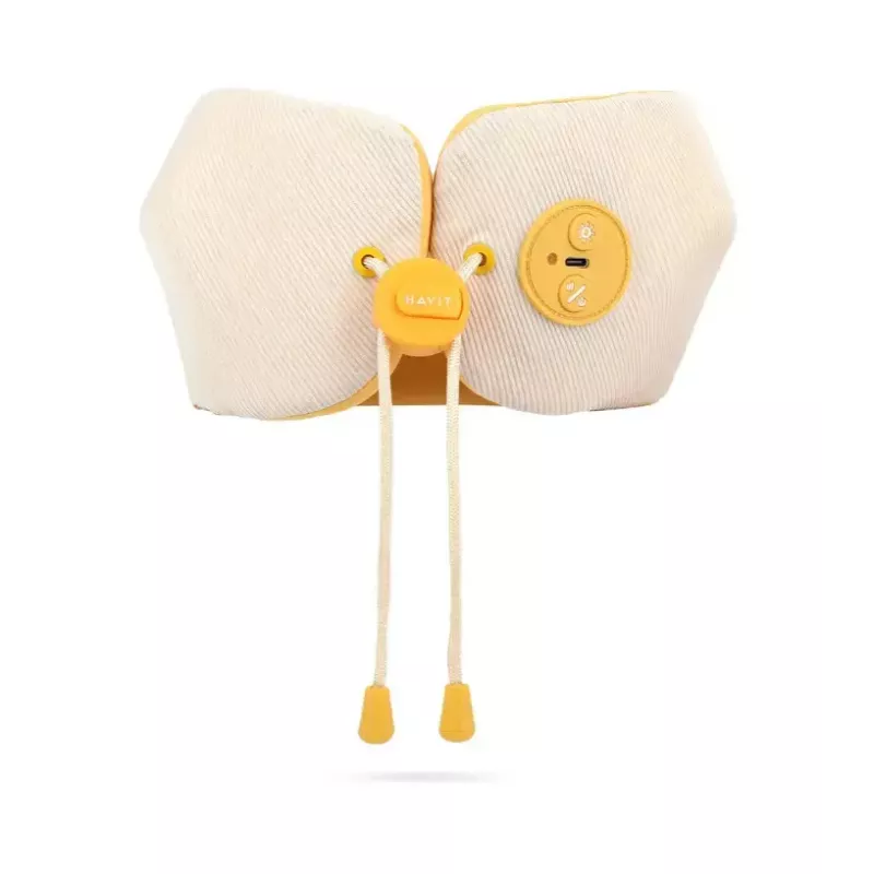 Masajeador de cuello Havit NM1702 amarillo masaje amasado a pilas