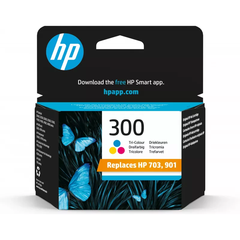 Cartucho de tinta HP 300 color Vivera 4ml Deskjet D2560 F4280 All-in-One (ML)