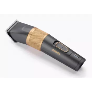 Recortador de pelo BaByliss E987E Gold Granite – batería Li-Ion recargable, 8 niveles de longitud, 0,6 mm – 28 mm, sumergible