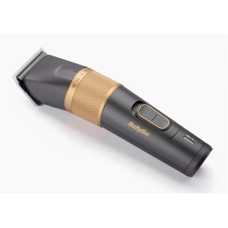 Recortador de pelo BaByliss E987E Gold Granite – batería Li-Ion recargable, 8 niveles de longitud, 0,6 mm – 28 mm, sumergible
