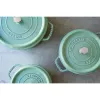 Olla redonda de hierro fundido Staub 5,2 L, menta – La Cocotte 26 cm