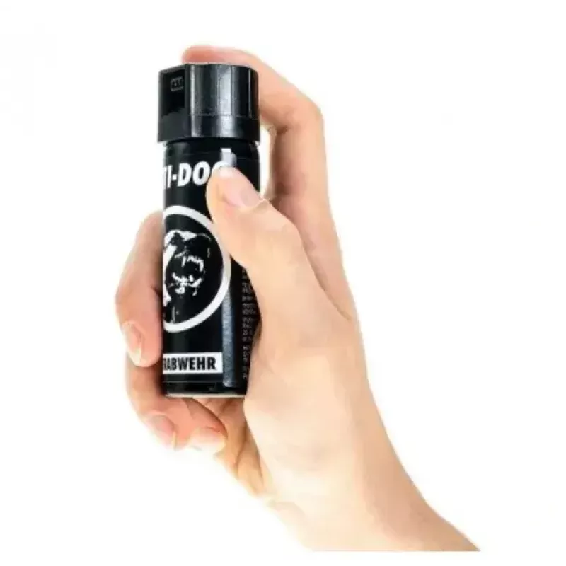 Spray de pimienta TW 1000 Anti-dog PEPPER-FOG 63 ml cono — 63 ml, 2.000.000 SHU, alcance máx. 3 m, negro