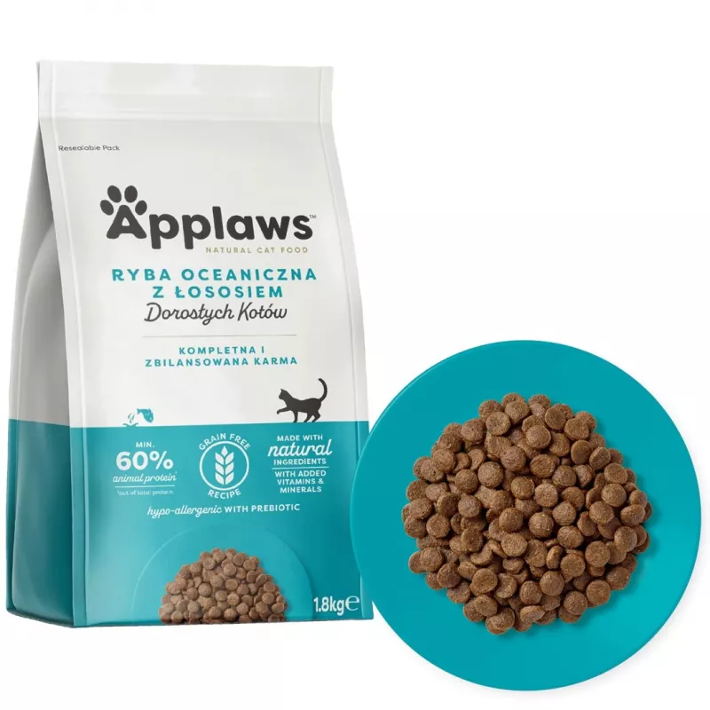 APPLAWS Adult Ocean fish with salmon - pienso para gatos - 1,8kg