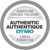 DYMO D1 cinta de etiquetas de nailon S0718050, 19 mm x 3,5 m, negro sobre blanco