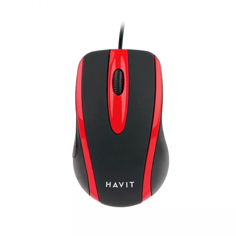 Havit HV-MS753 – ratón de ordenador universal, rojo y negro