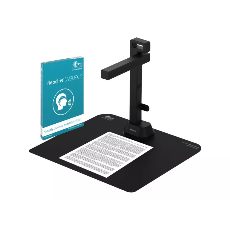 Escáner de documentos A3 I.R.I.S. 462992 — 32 MP CMOS, área de escaneo máx. 420×297 mm, 4608×3456 px, USB, negro, 1,15 kg