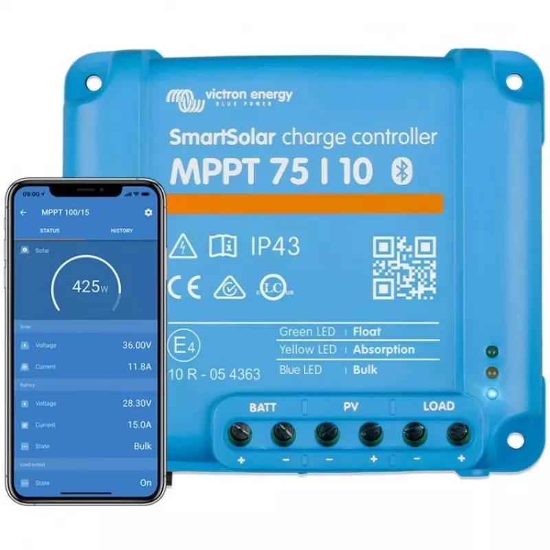 Regulador solar Victron Energy SmartSolar MPPT 75/10 75V 10A