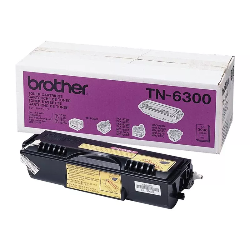 Brother TN-6300 cartucho de tóner, negro, 3000 páginas