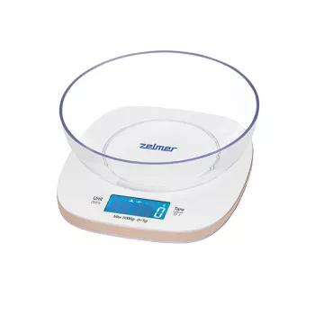 Báscula de cocina electrónica Zelmer ZKS1451 blanca