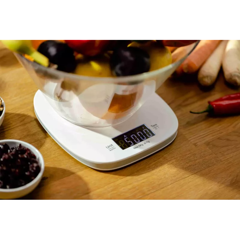 Báscula de cocina electrónica Zelmer ZKS1451 blanca