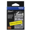 Brother HSe-651E tubo termorretráctil, 21 mm x 1,5 m, negro sobre amarillo