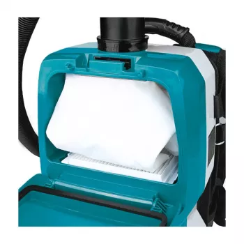 Aspirador de mochila a batería DVC265ZXU azul/negro, sin batería ni cargador