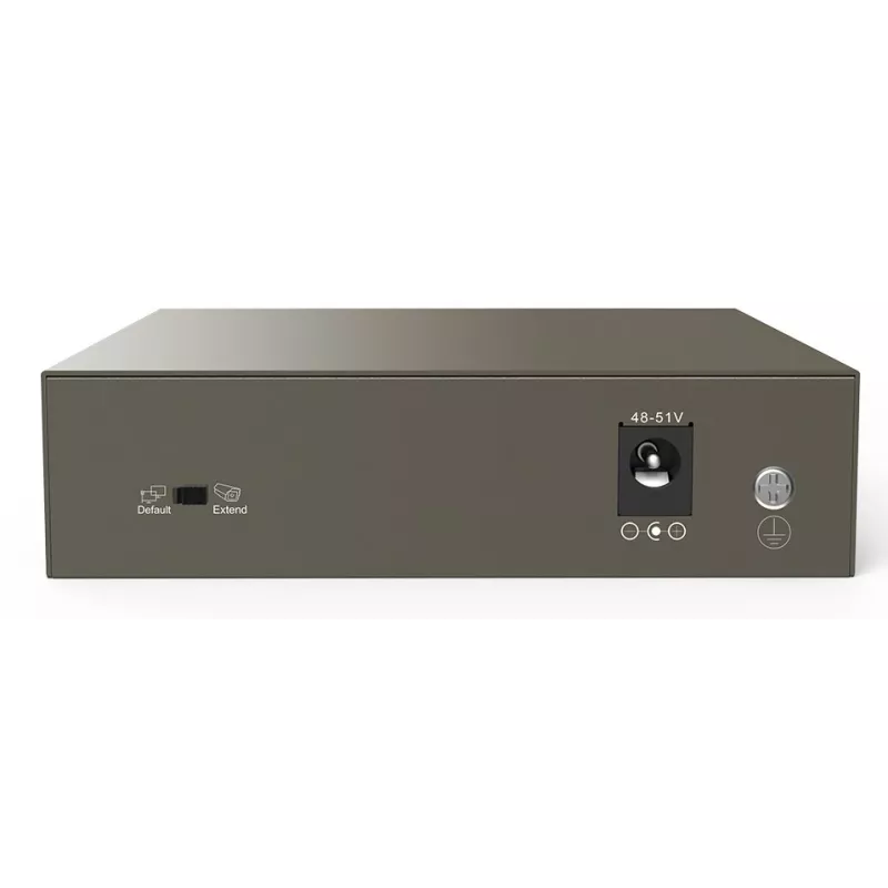 Tenda TEF1105-4-63W Switch de red No gestionado Fast Ethernet (10/100) Power over Ethernet (PoE) Sobremesa/Pared Gris