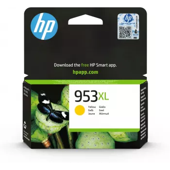 HP 953XL cartucho de tinta original amarillo de alto rendimiento (F6U18AE)