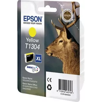 Tinta Epson 1LB T1304 cartucho de tinta amarillo capacidad extra alta 10,1 ml pack de 1 blíster sin alarma - DURABrite Ultra Ink