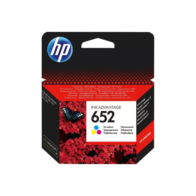 Cartucho original HP 652 tricolor Ink Advantage