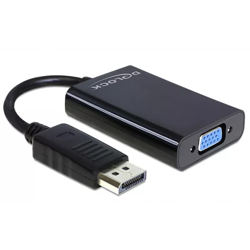Adaptador Delock DisplayPort macho > VGA hembra de 15 pines - adaptador DisplayPort - DisplayPort (M)