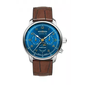 Reloj Zeppelin Mediterranee 96363 42mm negro