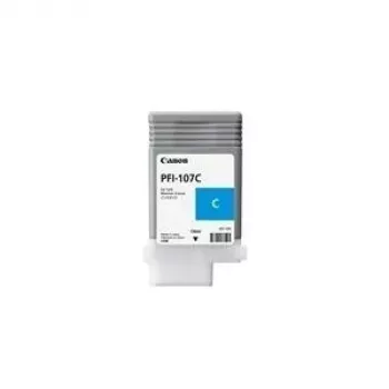 Canon PFI-107 C - 130 ml - cian - original - depósito de tinta - para imagePROGRAF iPF670, iPF680, iPF685, iPF770, iPF780, iPF785 (6706B001AA)