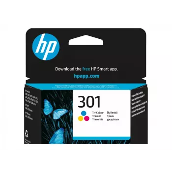 HP 301 - 3 ml - color (cian, magenta, amarillo) - original - cartucho de tinta - para HP DeskJet 1000, 1010, 1050 AiO, 1050A AiO, 1510 AiO, 2000, 2050 AiO, 205