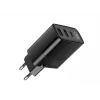 Cargador HAVIT UCLE001 EU GaN de tres puertos 30 W negro — cargador USB compacto con 3 conexiones