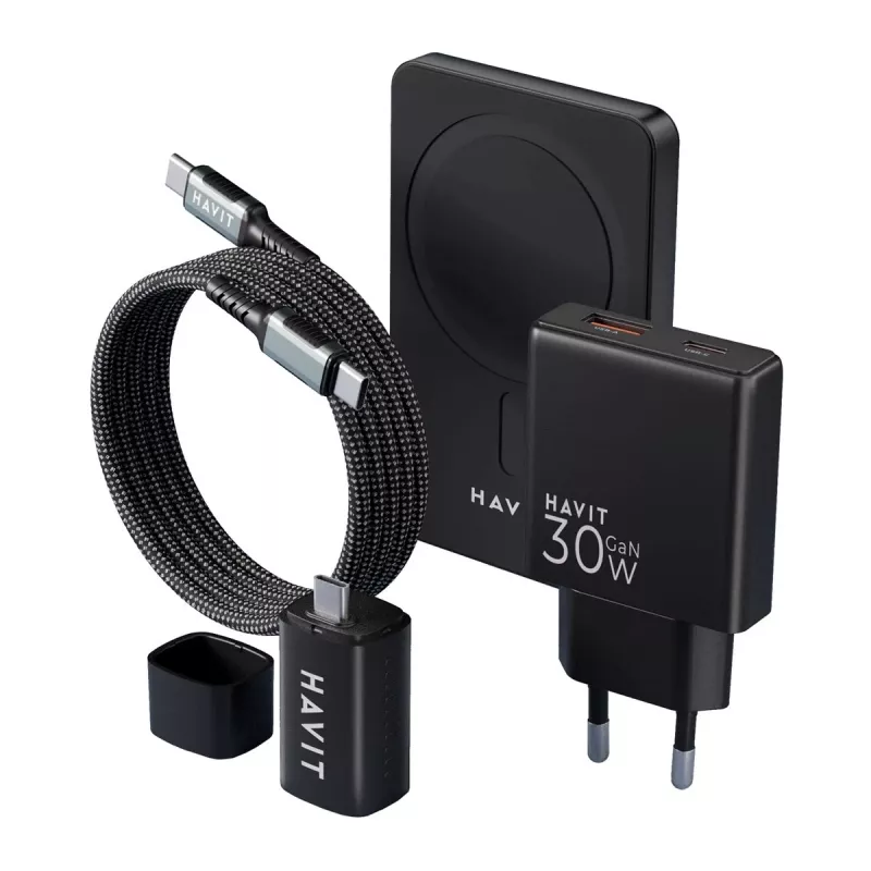 HAVIT kit de carga 2024 set de regalo EU – set de carga multipieza para dispositivos portátiles