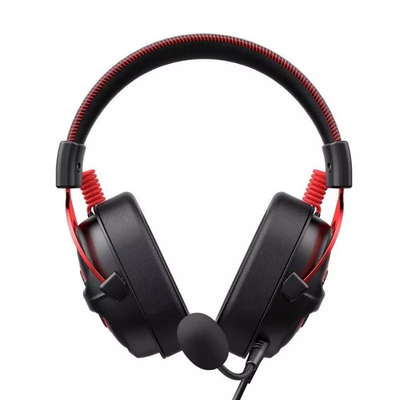 Auriculares Havit H2002E Pro con cable gaming negro rojo