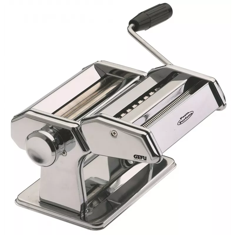 Máquina de pasta manual GEFU PASTA PERFETTA acero inoxidable para lasaña tagliatelle taglierini