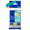Brother TZe 751 - cinta laminada - negro sobre verde - rollo (2,4 cm x 8 m) - 1 rollo(s) - para P-Touch PT-2420, 2430, 2450, 2460, 2470, 2480, 2700, 2