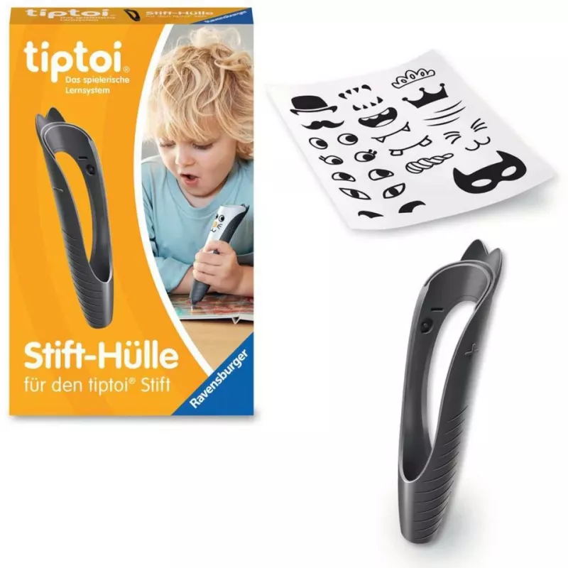 tiptoi pin-Case para intercambiar en negro, funda protectora negra