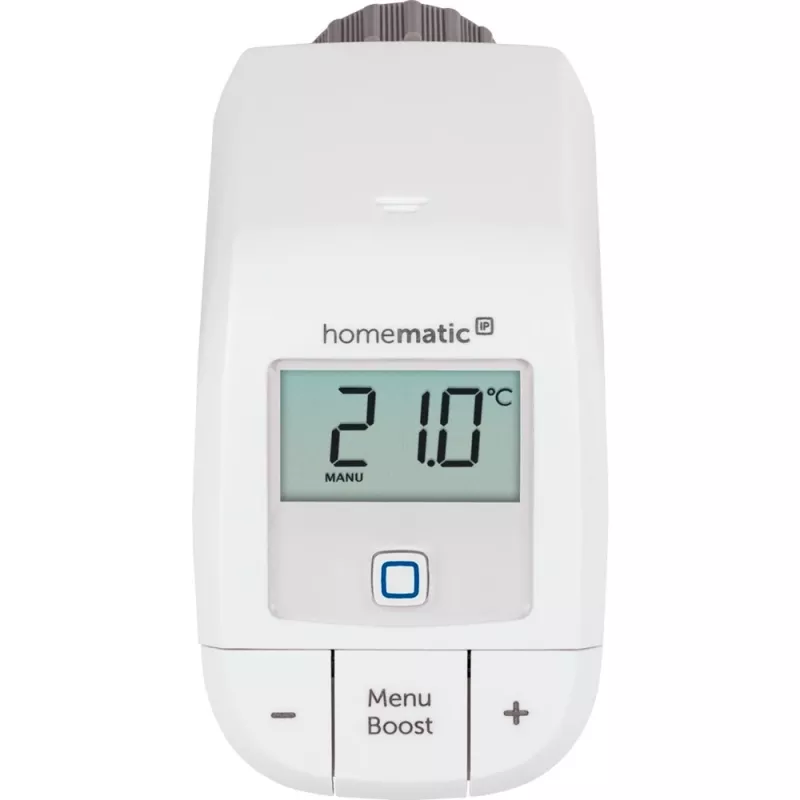 Termostato de radiador Smart Home Basic (HmIP-eTRV-B), termostato de calefacción blanco, pack de 3