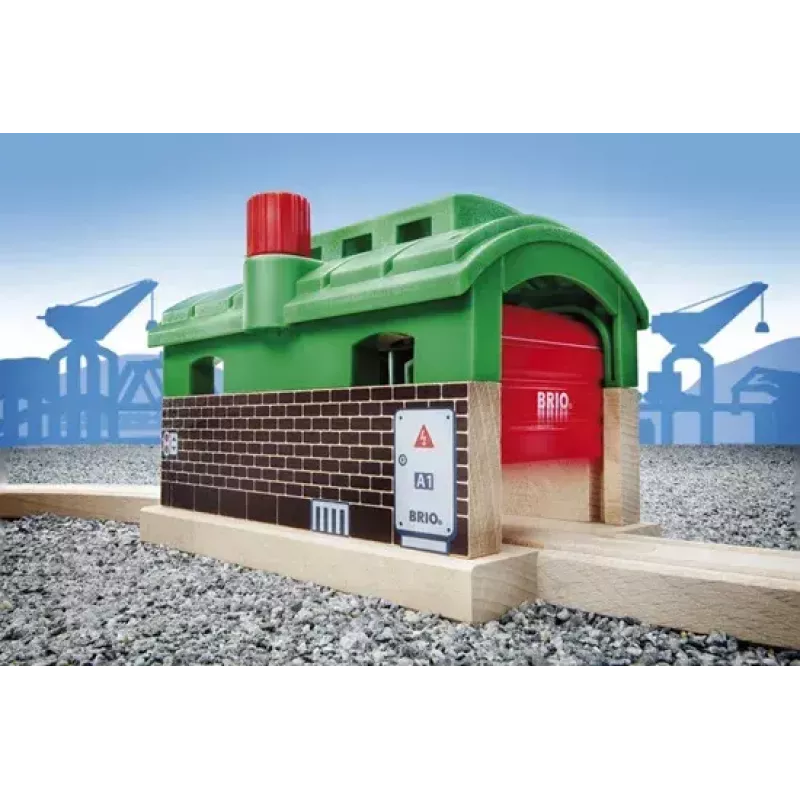 Accesorio para trenes en miniatura BRIO garaje de tren